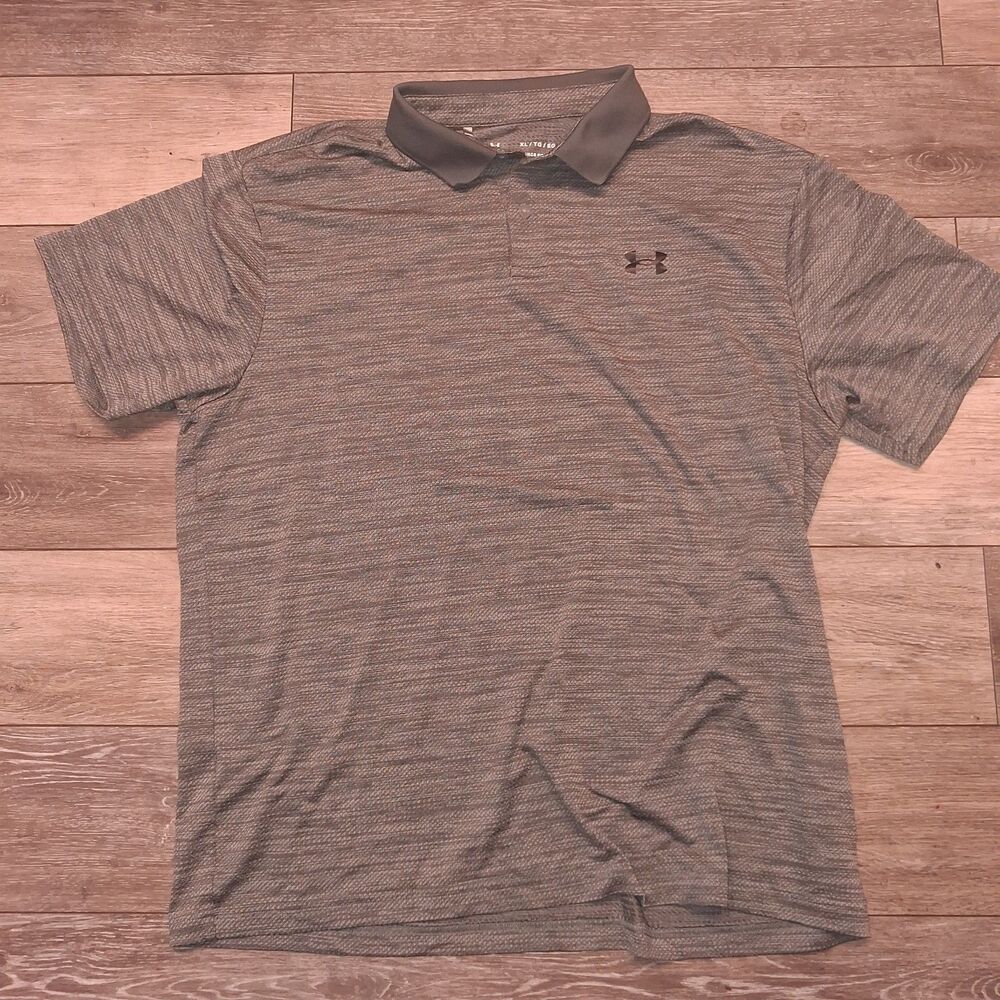 Underamour Charcoal Knit pattern GOlf tee